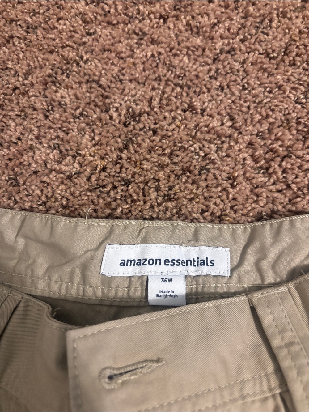 Amazon Essentials Men’s Khaki Chino Shorts - Beige